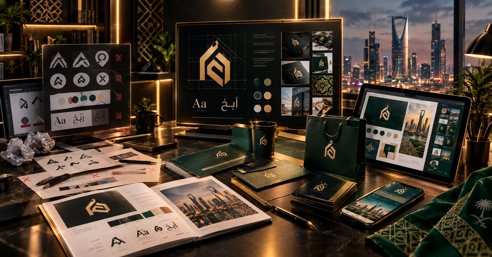 أخطاء شائعة عند تصميم الهويات البصرية عبر منصات العمل الحر وكيف تضمن جودة تنافسية في السعودية؟