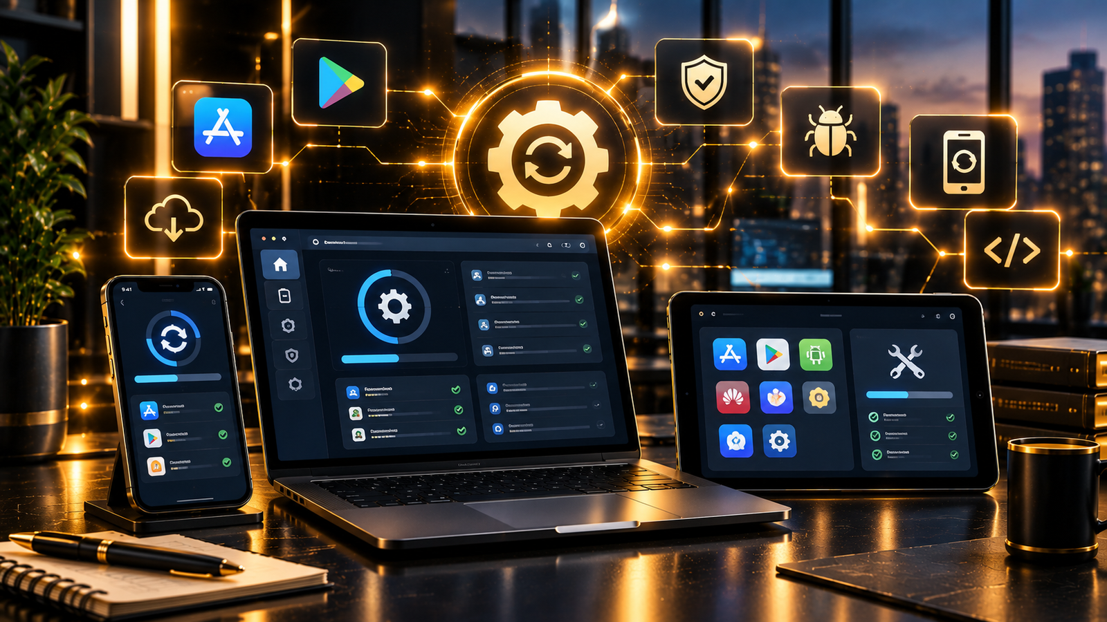 صيانة وتحديث التطبيقات وحل المشكلات